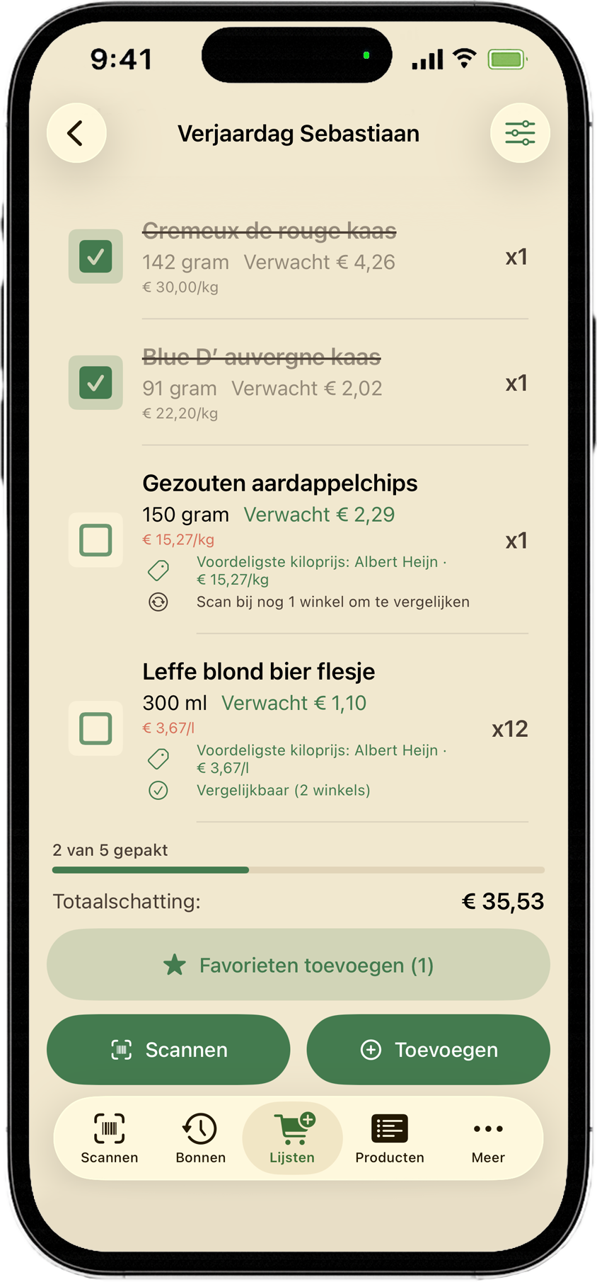 Boodschappenlijst
