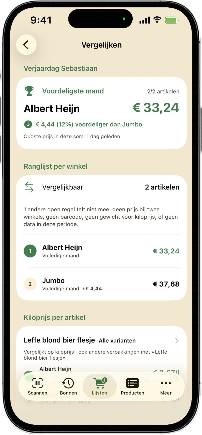 Winkelvergelijking